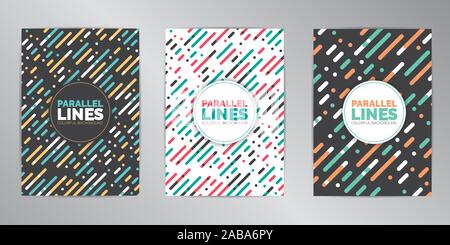 Modernes, farbenfrohes Design Hintergrund Format A4. Stock Vektor