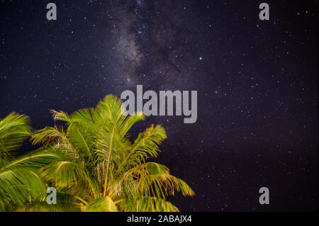 Milkyway auf Vilamendhoo, Malediven Stockfoto