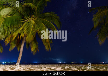 Milkyway auf Vilamendhoo, Malediven Stockfoto