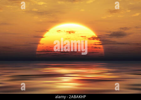 Ein Beispiel für eine schöne Golden Sunset Stockfoto