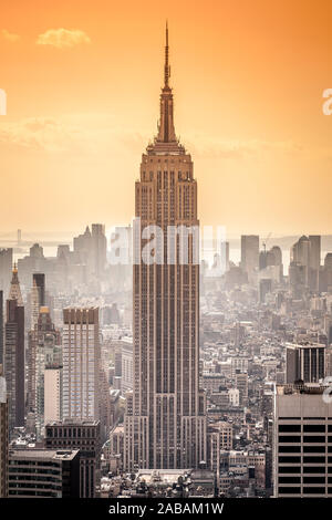 Das Empire State Building in New York, Amerika Stockfoto