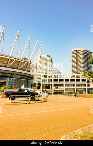 19. Juni 2018, Vancouver, Kanada: Editorial Foto des BC Place, wo die Vancouver Whitecaps spielen. Dies ist eine große Sportarena Stockfoto