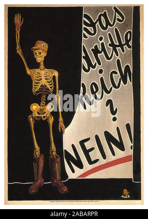 Vintage 1930er Jahre Nazi Propaganda Poster Card 'REICHSPARTEITAG