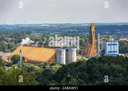 Bergkamen im östlichen Ruhrgebiet Förderturm der Zeche Monopol Grimberg 1/2, Stockfoto