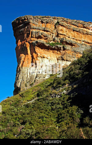 Felsformation im Golden Gate National Park in Suedafrika Stockfoto