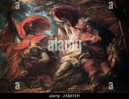 König Lear von Benjamin West (1738-1820), Öl auf Leinwand, 1788. Stockfoto