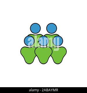User Group vector Farbe Symbol Stock Vektor
