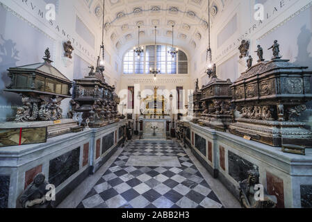 Kapelle der Reliquien in der Metropolitan Kathedrale der Himmelfahrt der Jungfrau Maria in Palermo, Stadt, die Hauptstadt der Autonomen Region Sizilien, Italien Stockfoto