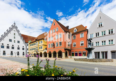 Donauwörth, Deutschland. Die malerische Stadt an der Romantischen Straße Route. Stockfoto
