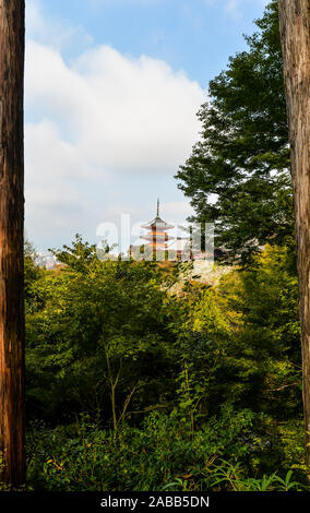 Kyoto, Japan - 10/31/19 - Die großen buddhistischen Tempel Komplex in der Innenstadt von Kyoto - Japan Stockfoto