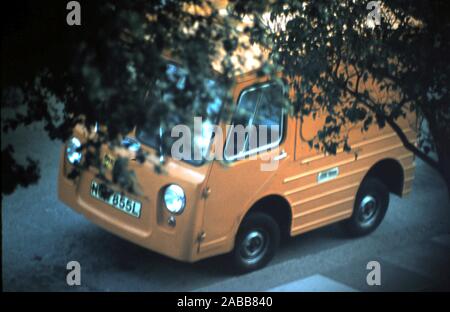 Vintage Ex-Postal Lieferwagen - Street Scene - close-up Foto ca. Ende der 60er, Anfang der 70er Jahre, Essex, Großbritannien Stockfoto