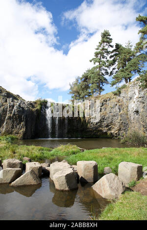 Veyrines Wasserfälle, Cantal, Auvergne Rhône-Alpes, Frankreich, Europa Stockfoto