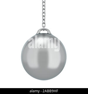 Abrissbirne. 3d-Abbildung auf weißem Hintergrund Stockfoto