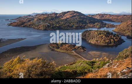 Castle Tioram, Loch Moidart, Schottland Stockfoto