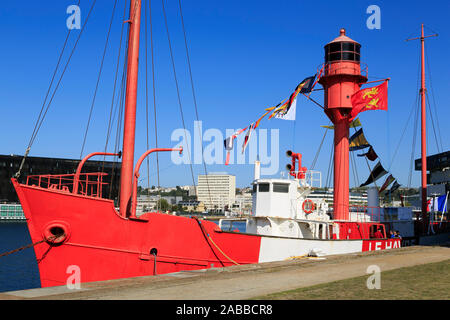 Lighthship, Le Havre, Normandie, Frankreich Stockfoto