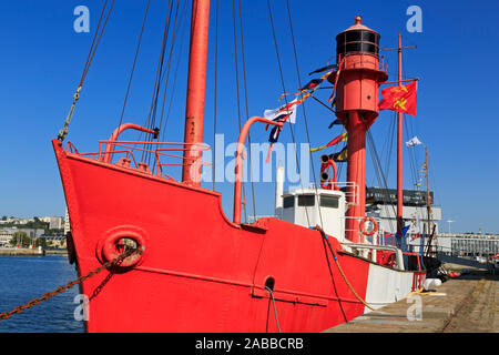 Lighthship, Le Havre, Normandie, Frankreich Stockfoto