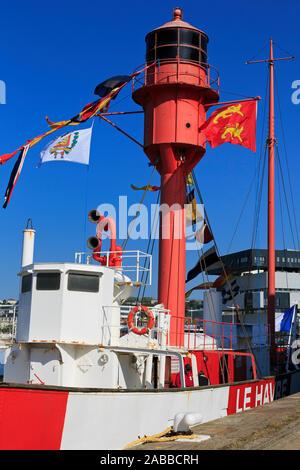 Lighthship, Le Havre, Normandie, Frankreich Stockfoto