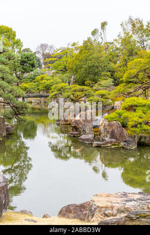 Nijo Schlossgarten, Kyoto, Japan Stockfoto