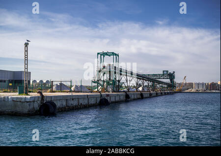 Die Salzgewinnung in Torrevieja Spanien Stockfoto