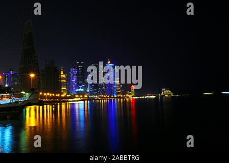 Skyline Katar Stockfoto