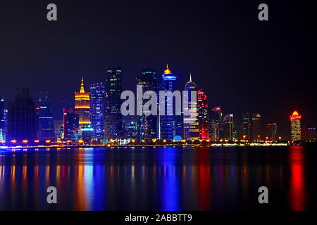 Skyline Katar Stockfoto