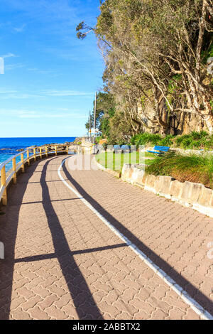 Promenade von Manly in Shelly Beach, Sydney, Australien Stockfoto