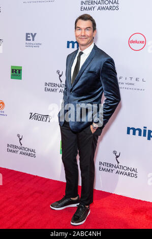 New York, NY - 25. November 2019: Jerry O'Coonnell besucht 47th International Emmy Awards im Hilton Hotel Stockfoto