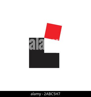 Schreiben lc Boxen design logo Vektor Stock Vektor