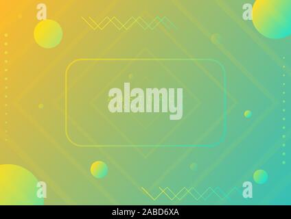 Moderne geometrische Form Farbe helles Design halftone Banner dynamisch. Vector Illustration Stock Vektor