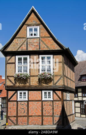 Haus am Finkenherd in Quedlinburg, Sachsen Anhalt Stockfoto