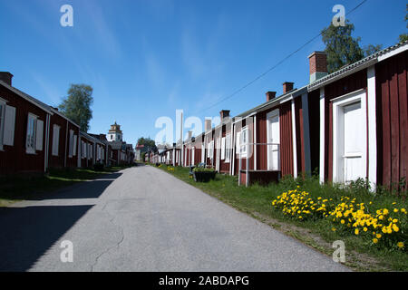 Gammelstad ist das alte Zentrum der nordschwedischen Stadt Luleå in der Provinz Norrbotten. Das Kirchendorf Technologie zum Weltkulturerbe. Stockfoto