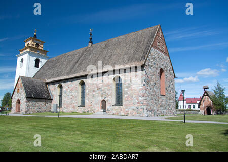 Gammelstad ist das alte Zentrum der nordschwedischen Stadt Luleå in der Provinz Norrbotten. Das Kirchendorf Technologie zum Weltkulturerbe. Stockfoto