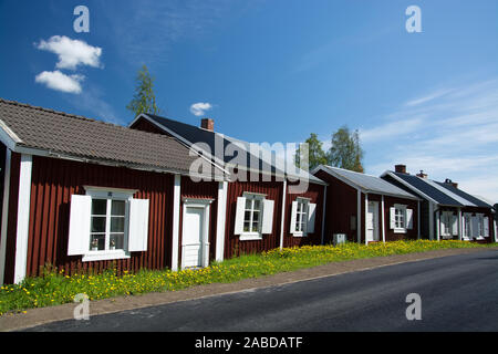 Gammelstad ist das alte Zentrum der nordschwedischen Stadt Luleå in der Provinz Norrbotten. Das Kirchendorf Technologie zum Weltkulturerbe. Stockfoto