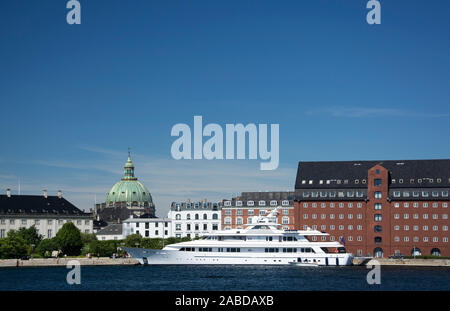 Kopenhagen ist die Hauptstadt Dänemarks und das Windows und wirtschaftliche Zentrum des Landes. Stockfoto