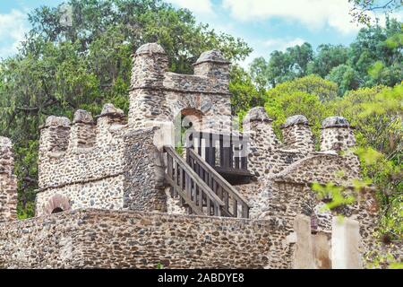 Afrika Äthiopien, Gondar, Gonder, Royal Enclosure Fasil Ghebbi Fasilides - Fasilides Swimmingpool. UNESCO-Welterbe Stockfoto