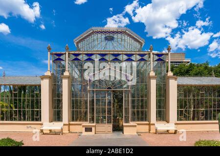 Adelaide, Australien - November 10, 2017: Palm House in Adelaide Botanic Garden Stockfoto