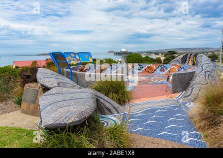 Victor Harbor, Australien - 11 November, 2017: Panoramablick Lookout in Victor Harbor in Südaustralien Stockfoto