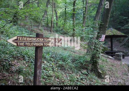 Avala Berg und Park in Serbien Stockfoto