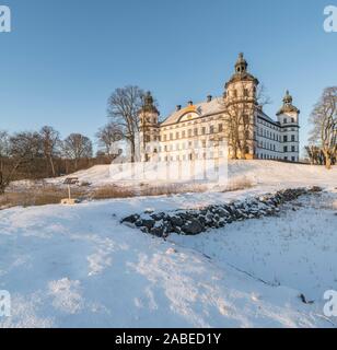 Skokloster Motormuseum am See Malaren im Winter, Uppland, Schweden, Skandinavien Stockfoto