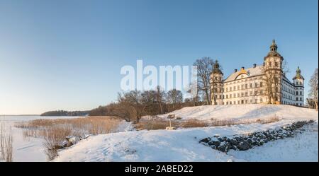Skokloster Motormuseum am See Malaren im Winter, Uppland, Schweden, Skandinavien Stockfoto
