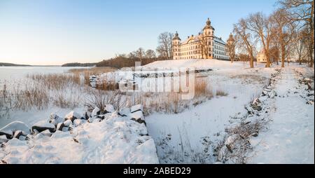 Skokloster Motormuseum am See Malaren im Winter, Uppland, Schweden, Skandinavien Stockfoto