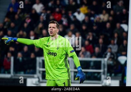 Turin, Italien. 26 Nov, 2019. Während der UEFA Champions League Gruppe D Match zwischen Juventus Turin und Atletico Madrid. Juventus Turin gewann 1:0 bei Juventus Stadion am 26. November 2019 in Turin, Italien. (Foto von Alberto Gandolfo/Pacific Press) Quelle: Pacific Press Agency/Alamy leben Nachrichten Stockfoto