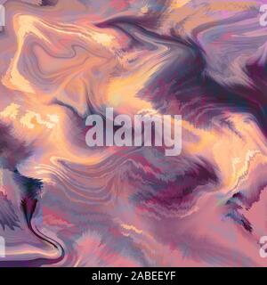 Abstraktes farbiges Papier. Textur der marbling-Grafiken. Flüssiges Acrylmuster. Schwebende Farben auf der Oberfläche. Perfekt für bedruckbare, Markendarstellung, Verpackungspapier. Stockfoto
