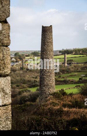 Corwall Mining Trail - Devoran nach Portreath - stilles Minenwerk in der Nähe von Carnkie Stockfoto