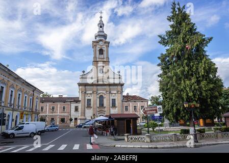 Römisch-katholische Kirche von Karl Borromäus in Sighetu Marmatiei Stadt in Maramures im Nordwesten Rumäniens Stockfoto