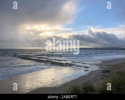 Sehr hohen springfluten auf Sandbänken Strand Credit Suzanne McGowan/Alamy leben Nachrichten Stockfoto