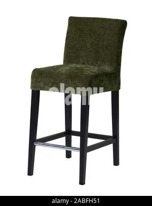 Hoch Attraktive gepolsterte Sessel für Wohnzimmer, Arbeitszimmer und Interior Design auf weißem Hintergrund mit Freistellungspfad isoliert Stockfoto