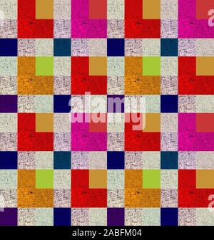 Nahtlose farbenfrohe abstrakte geometrische indischen Hintergrund Stockfoto