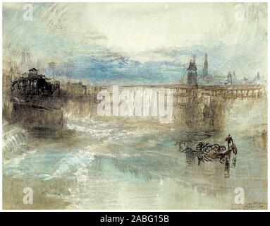 JMW Turner, Blick auf Luzern, Landschaftsmalerei, 1840-1841 Stockfoto