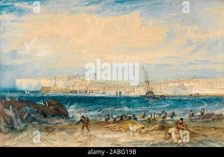 JMW Turner, Margate, Aquarell Landschaft Malerei, ca. 1822 Stockfoto